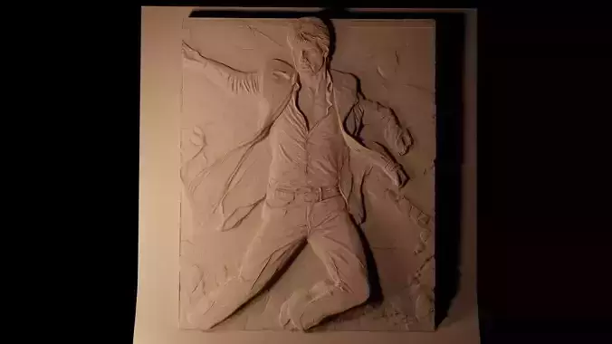 Tom Cruise CNC 3d Print High Relief Sand Casting