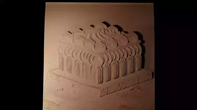 Tiramisu CNC 3d Print High Relief Sand Casting 3D print model