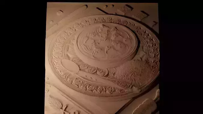 Tikka Masala CNC 3d Print High Relief Sand Casting