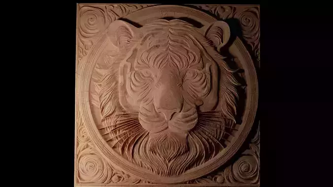 Tiger CNC 3d Print High Relief Sand Casting