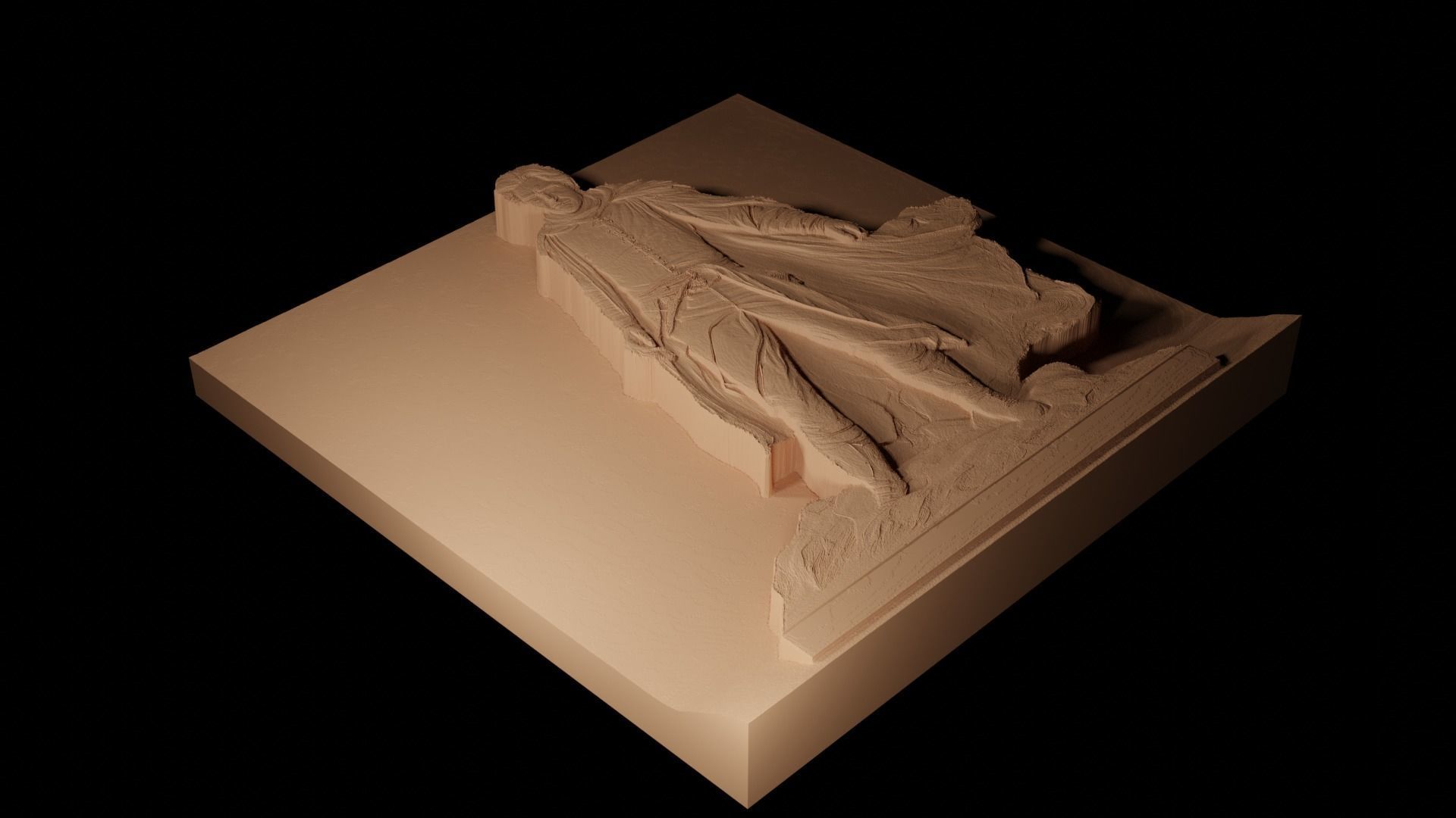 Thomas Covenant CNC 3d Print High Relief Sand Casting 3D print model_2