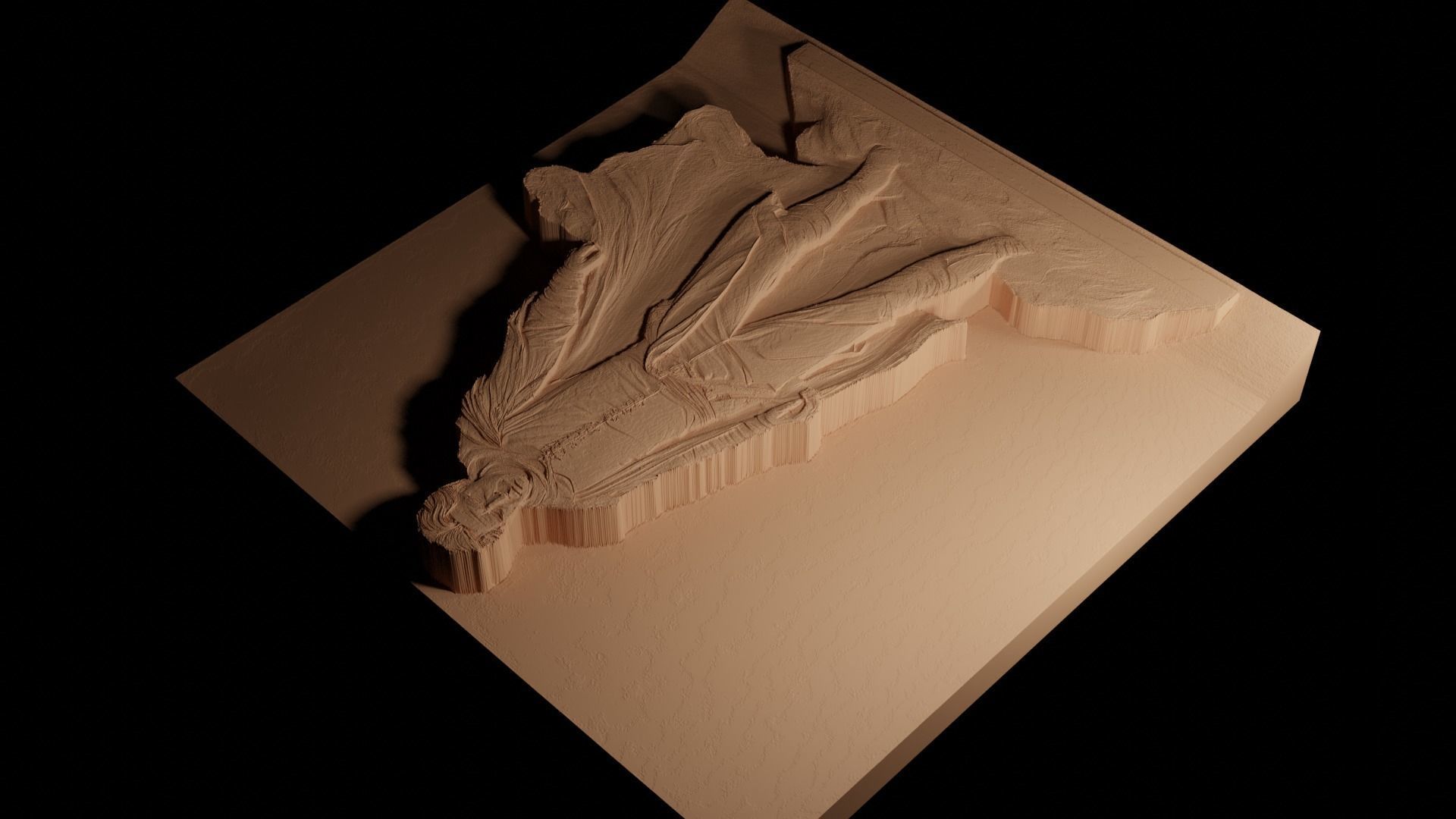 Thomas Covenant CNC 3d Print High Relief Sand Casting 3D print model_4