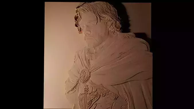 Theon Greyjoy GOT CNC 3d Print High Relief Sand Casting
