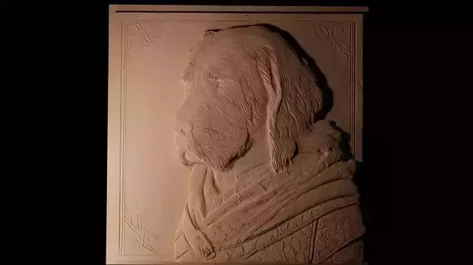 The Hound Game of Thrones CNC 3d Print High Relief Sand Casting