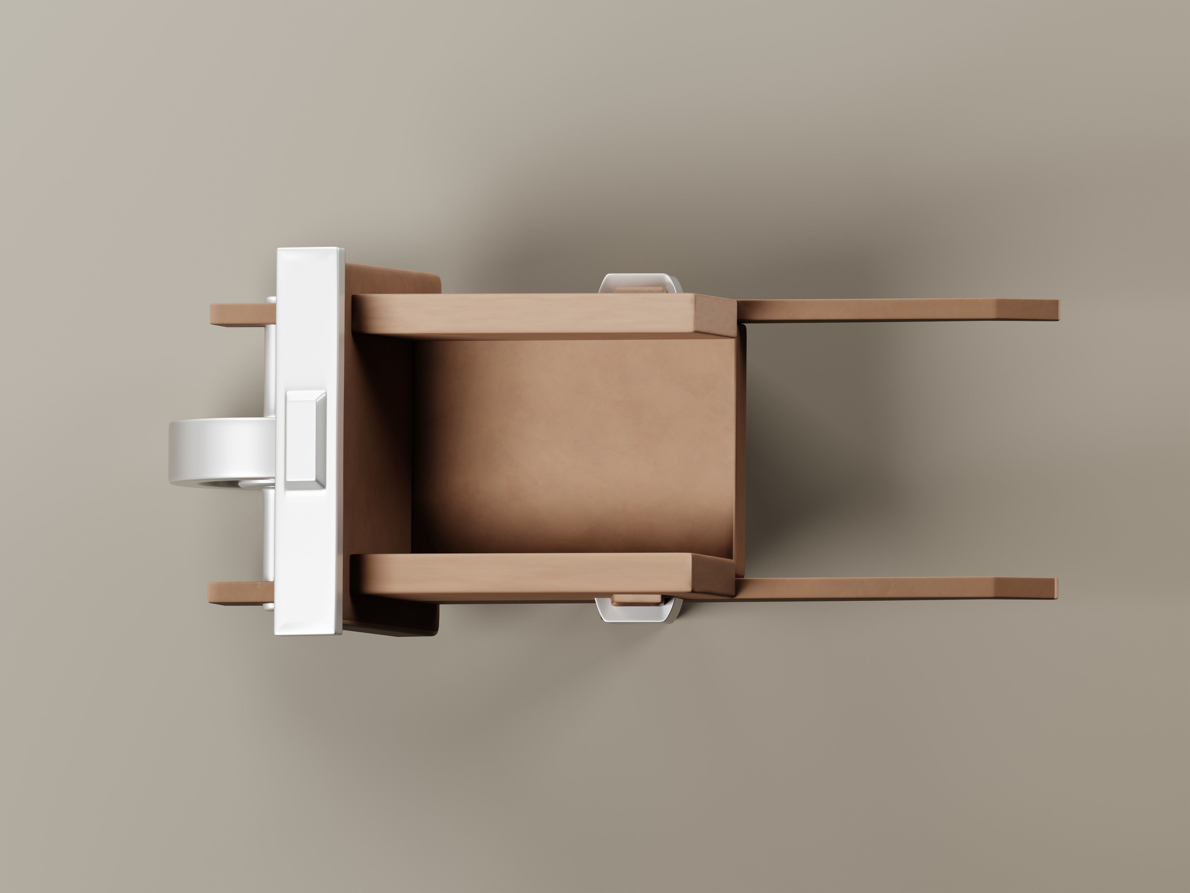 Stylized Wooden Wheelbarrow 3D Model Low-poly 3D model_7