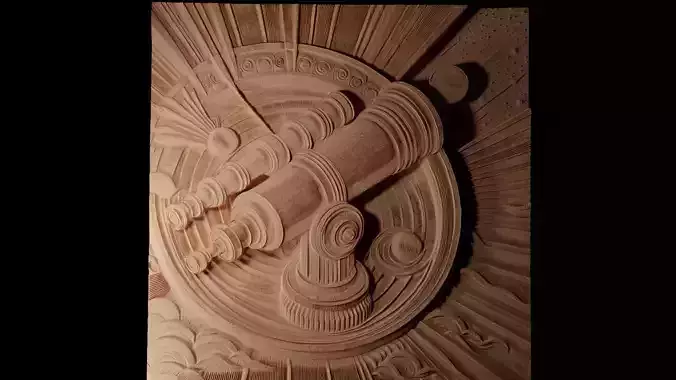 Telescope CNC 3d Print High Relief Sand Casting