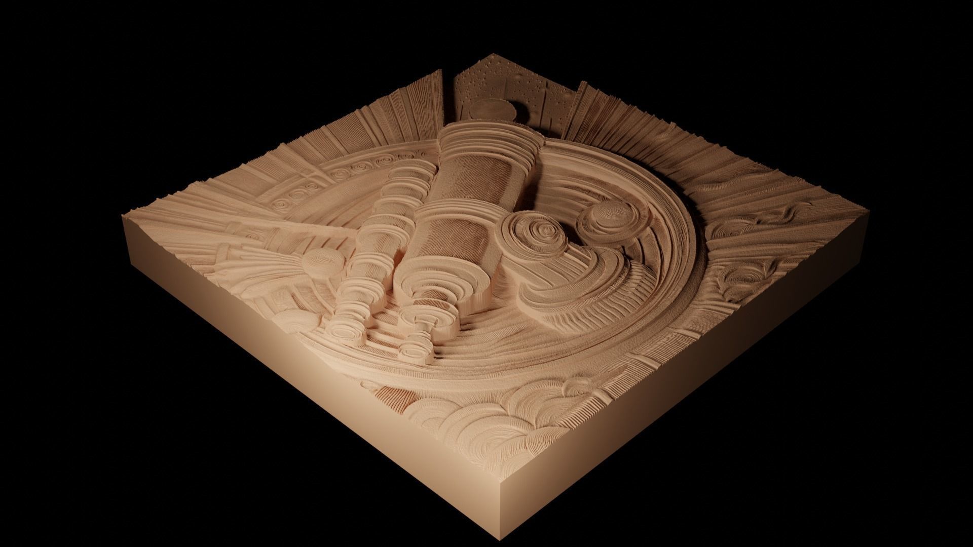 Telescope CNC 3d Print High Relief Sand Casting 3D print model_2