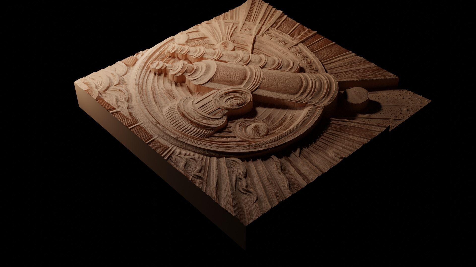 Telescope CNC 3d Print High Relief Sand Casting 3D print model_1