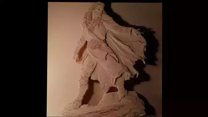 Tasslehoff Dragonlance CNC 3d Print High Relief Sand Casting