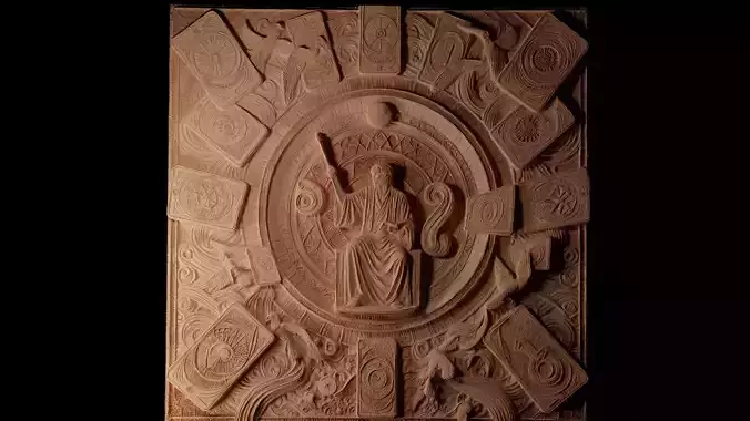 Tarot Cards CNC 3d Print High Relief Sand Casting 3D print model