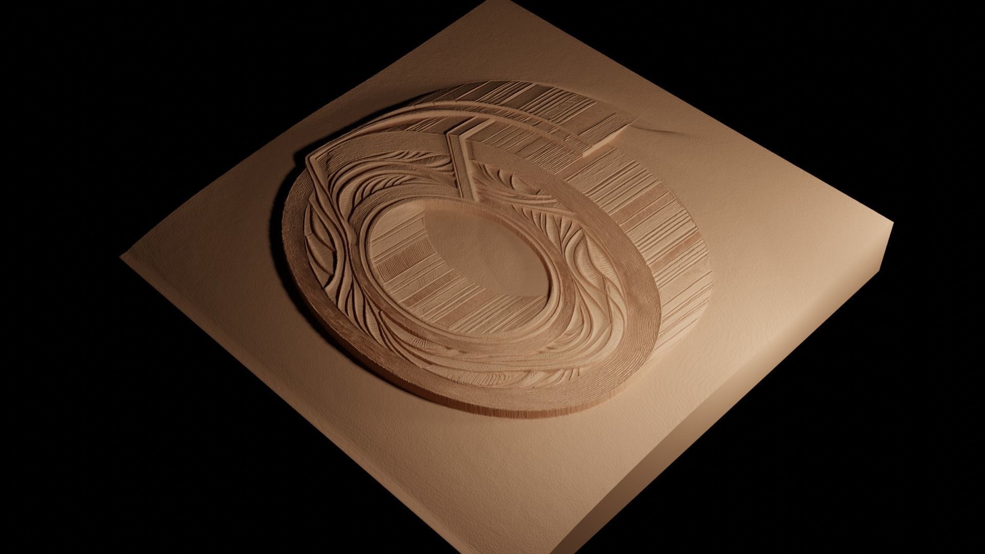 Tape CNC 3d Print High Relief Sand Casting 3D print model_4