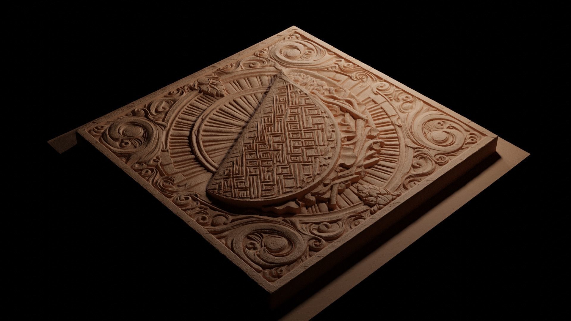 Tacos CNC 3d Print High Relief Sand Casting 3D print model_3