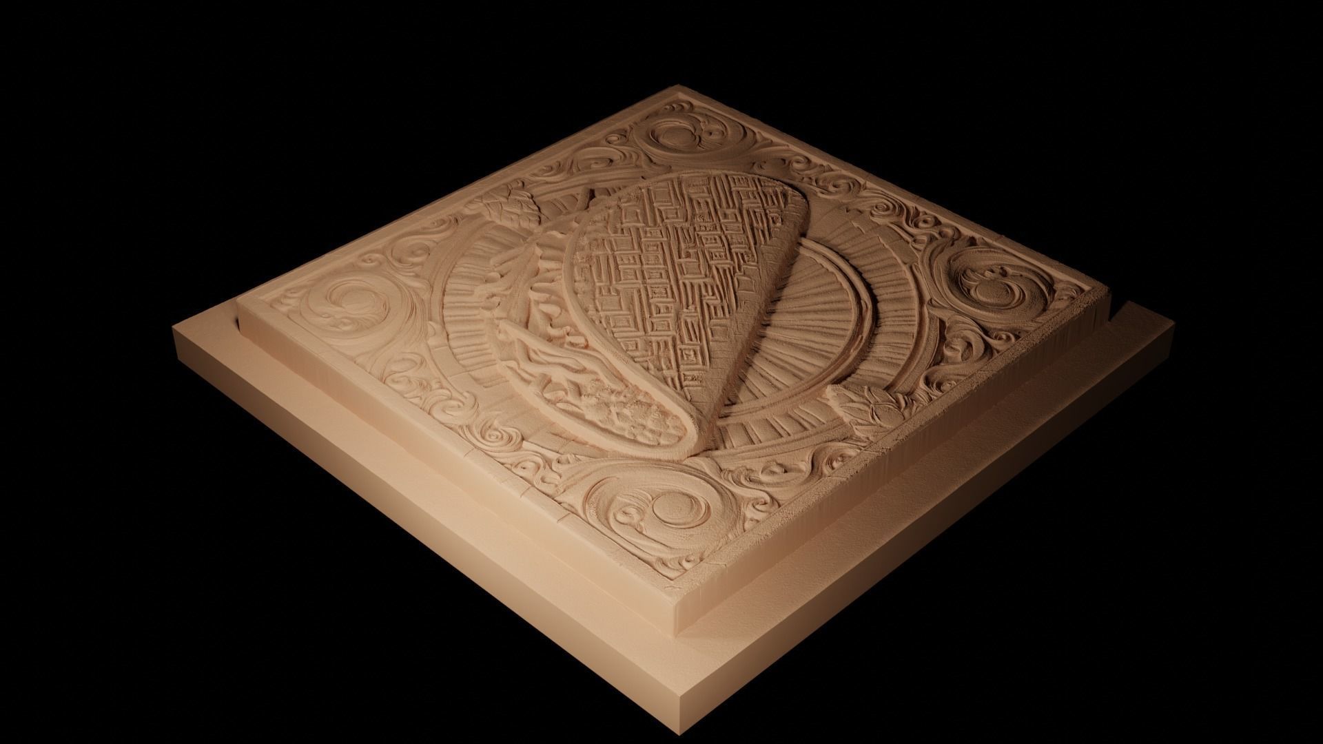 Tacos CNC 3d Print High Relief Sand Casting 3D print model_2