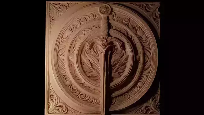 Sword CNC 3d Print High Relief Sand Casting