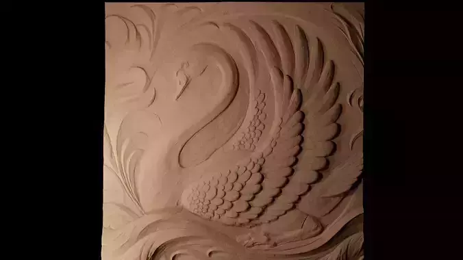 Swan CNC 3d Print High Relief Sand Casting