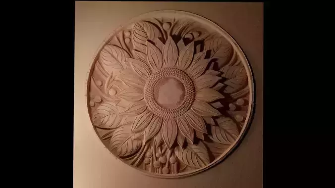Sunflower CNC 3d Print High Relief Sand Casting