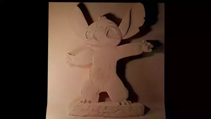 Stitch Lilo and Stitch CNC 3d Print High Relief Sand Casting