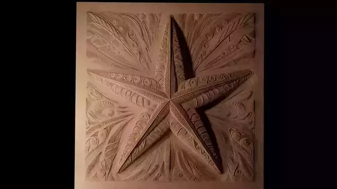 Starfish CNC 3d Print High Relief Sand Casting