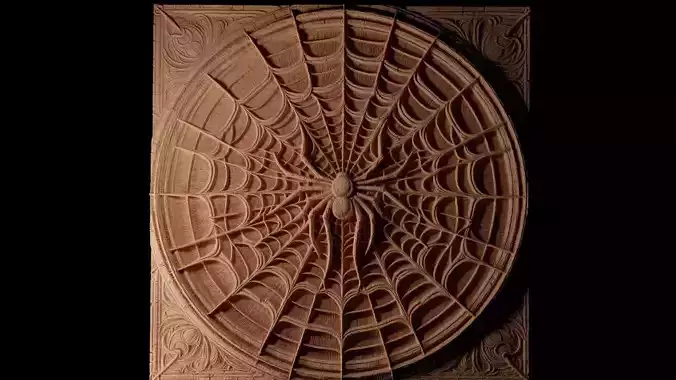 Spider Web CNC 3d Print High Relief Sand Casting