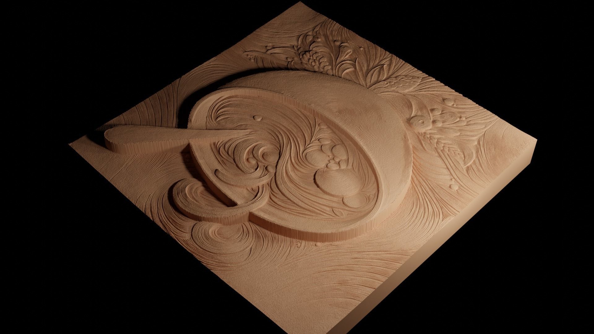 Soup CNC 3d Print High Relief Sand Casting 3D print model_4