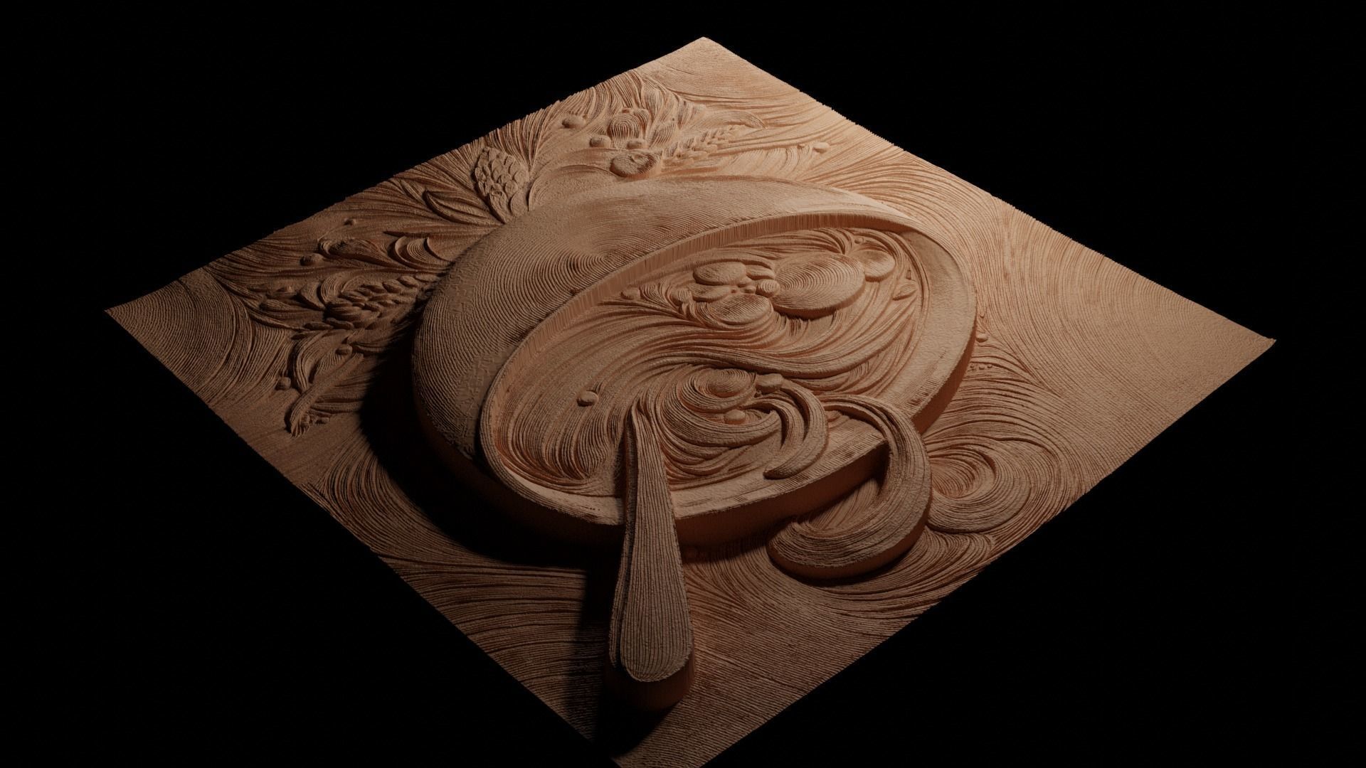 Soup CNC 3d Print High Relief Sand Casting 3D print model_3