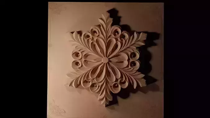 Snowflake CNC 3d Print High Relief Sand Casting 3D print model Snowflake CNC 3d Print High Relief Sand Casting 3D print model