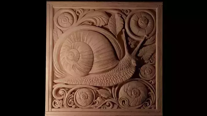 Snail CNC 3d Print High Relief Sand Casting