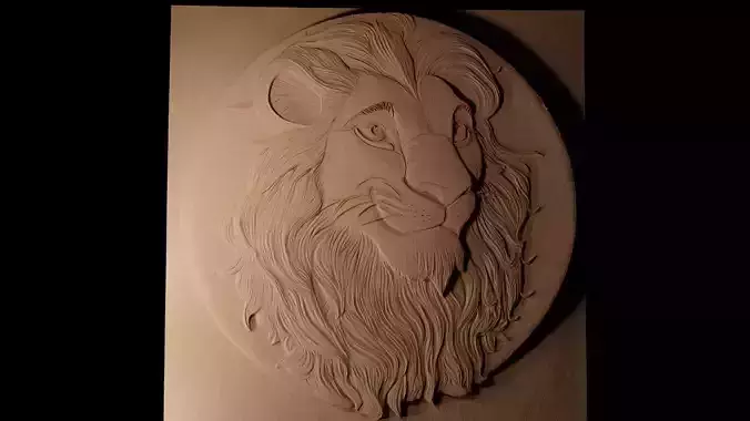 Simba The Lion King CNC 3d Print High Relief Sand Casting