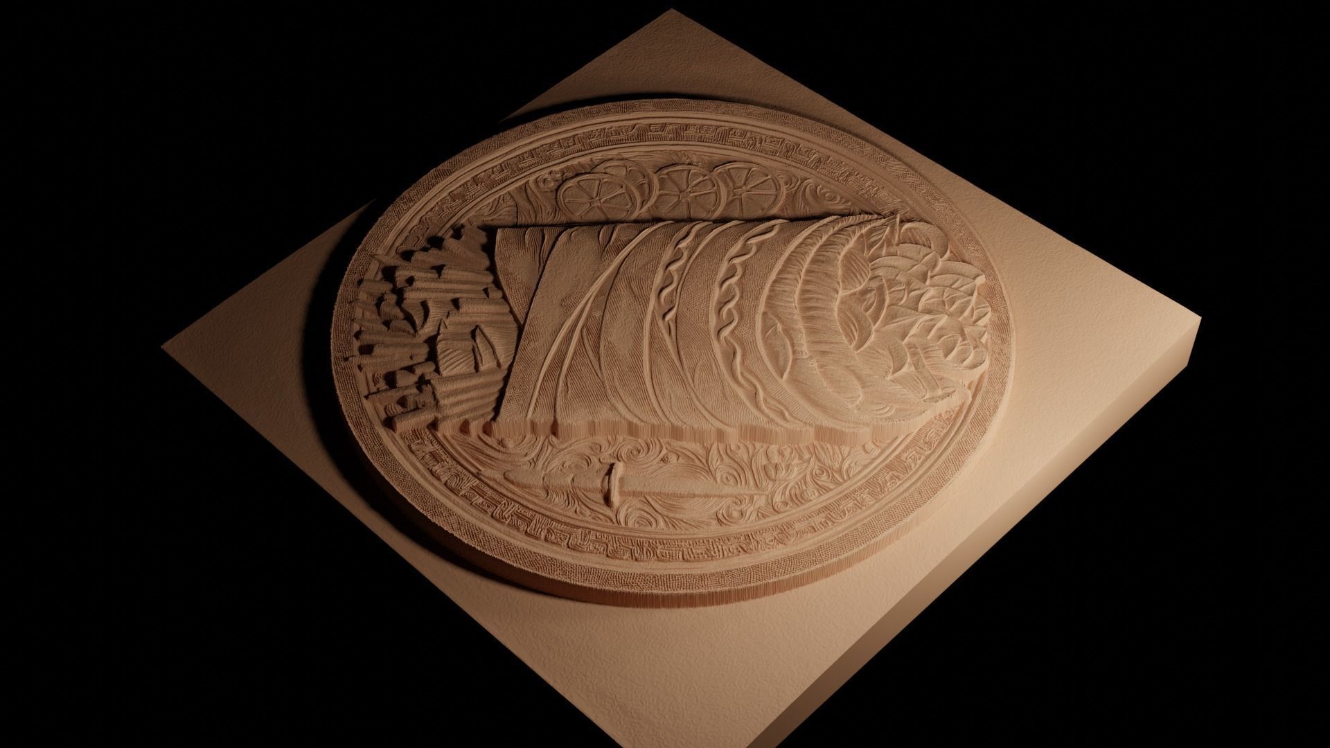 Shawarma CNC 3d Print High Relief Sand Casting 3D print model_4