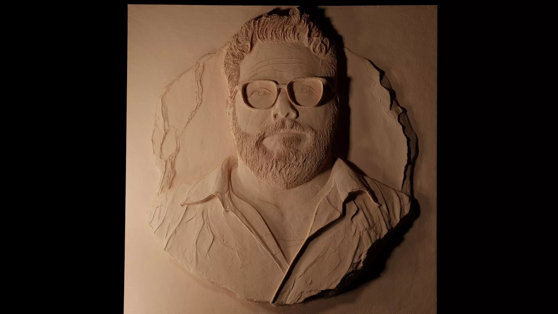 Seth Rogen CNC 3d Print High Relief Sand Casting 3D print model_0