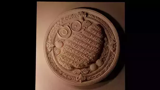 Schnitzel CNC 3d Print High Relief Sand Casting 3D print model
