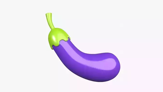 Eggplant 3D Illustration
