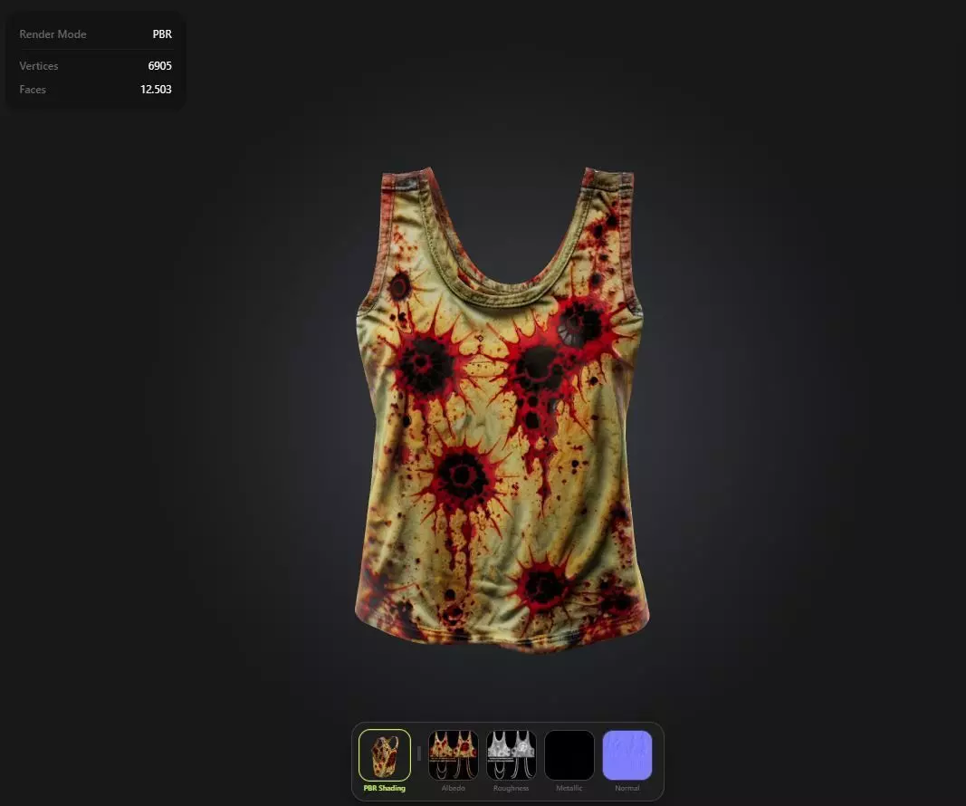 PostApocalyptic Top game ready UE5 PBR Low-poly 3D model