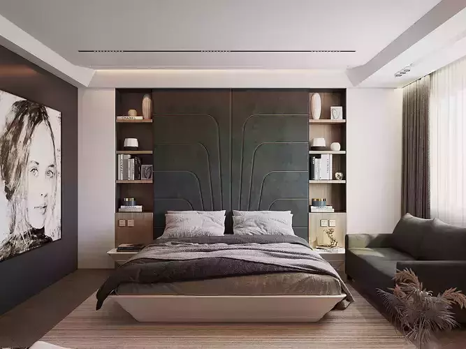 MORDEN BEDROOM INTERIOR 