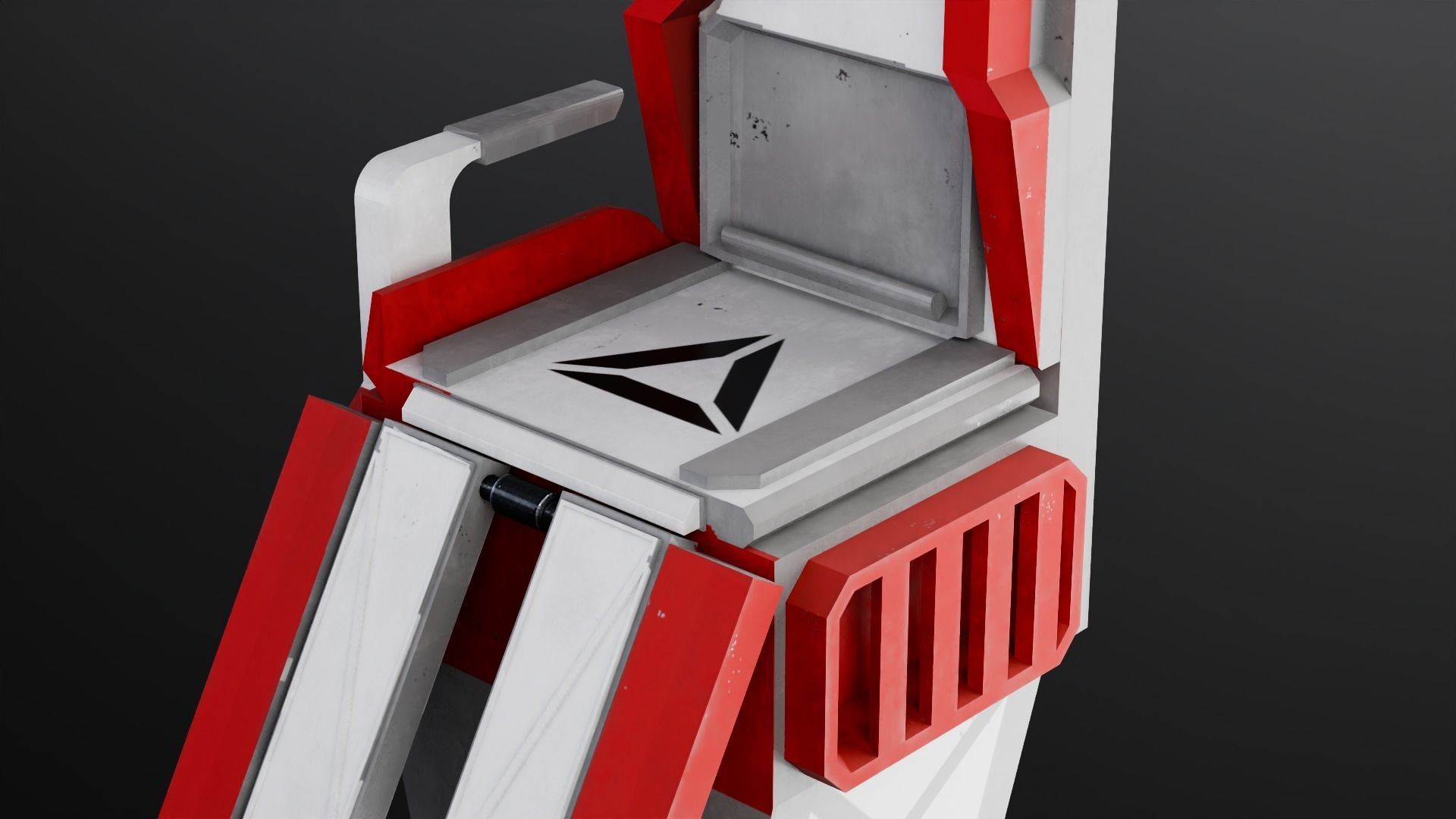 Spaceship chair Game Assets item3 3D model_3