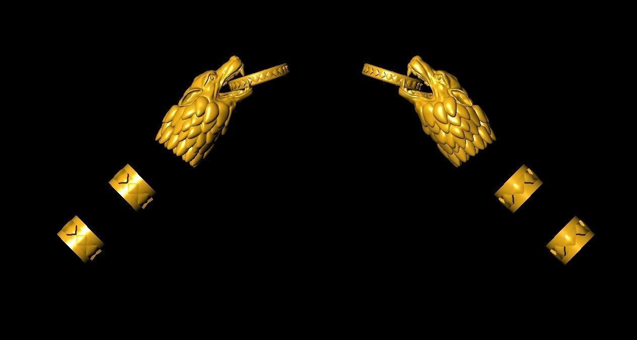 DRAGON BELT BRACLET 3D print model_1