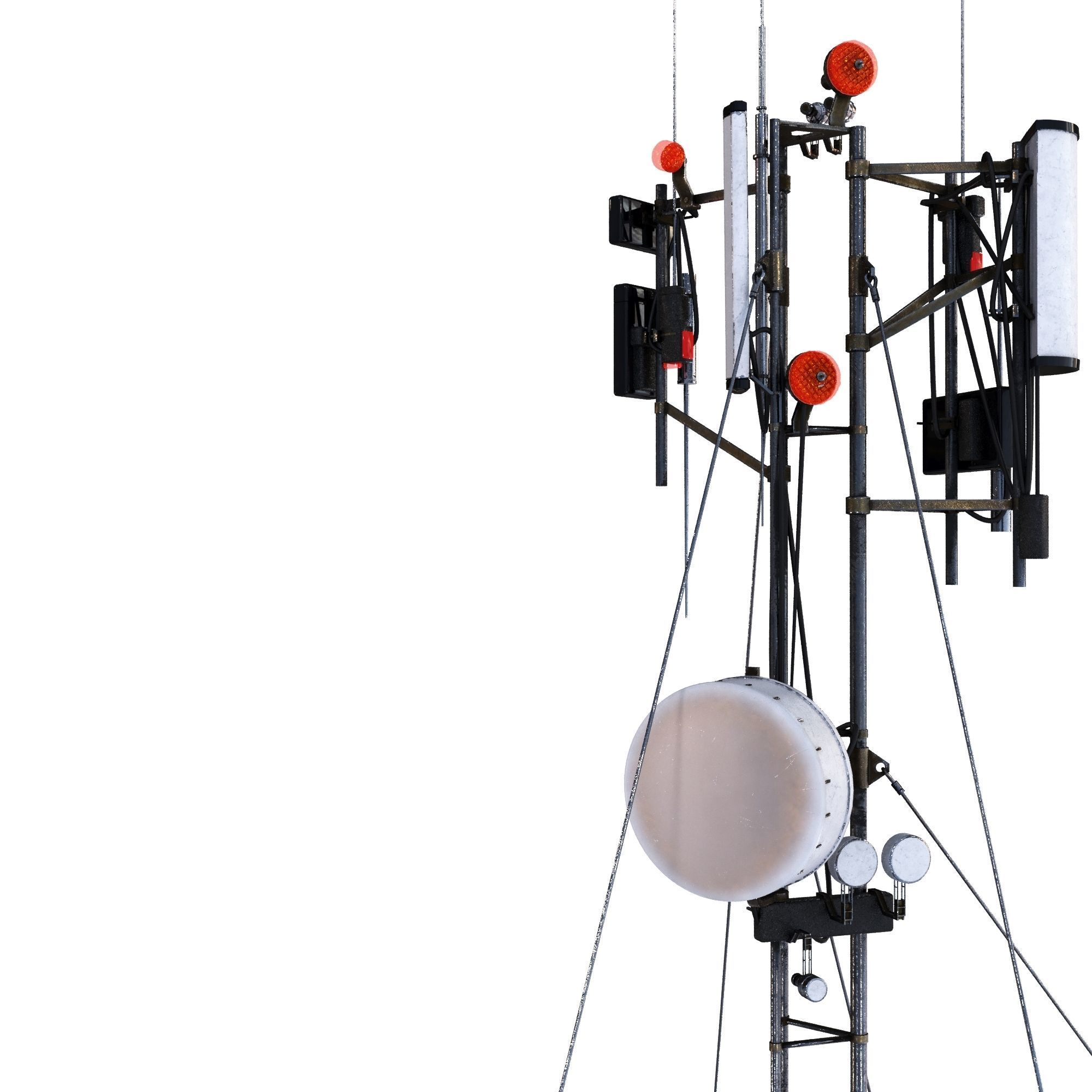 Communication tower 3D model_10