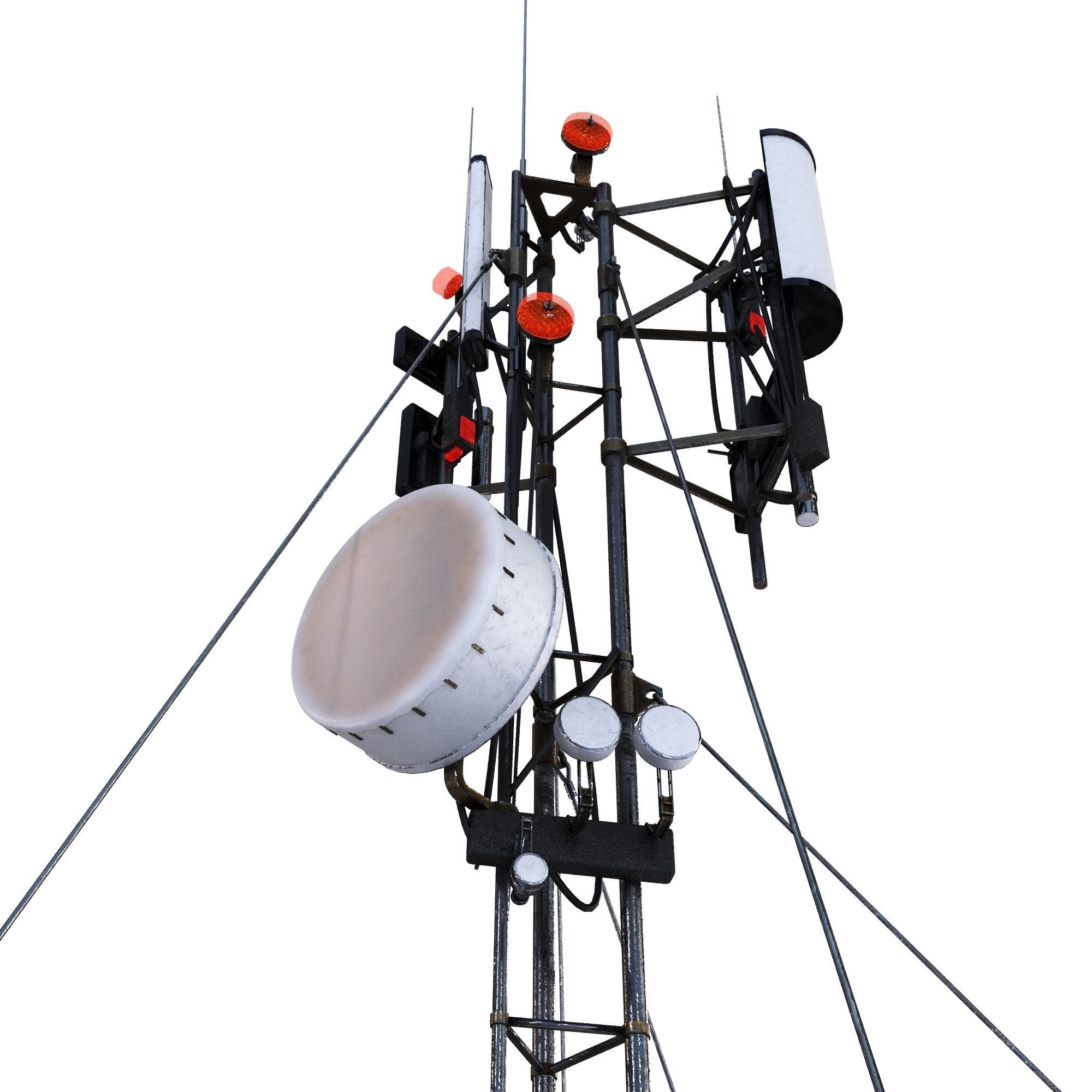Communication tower 3D model_3