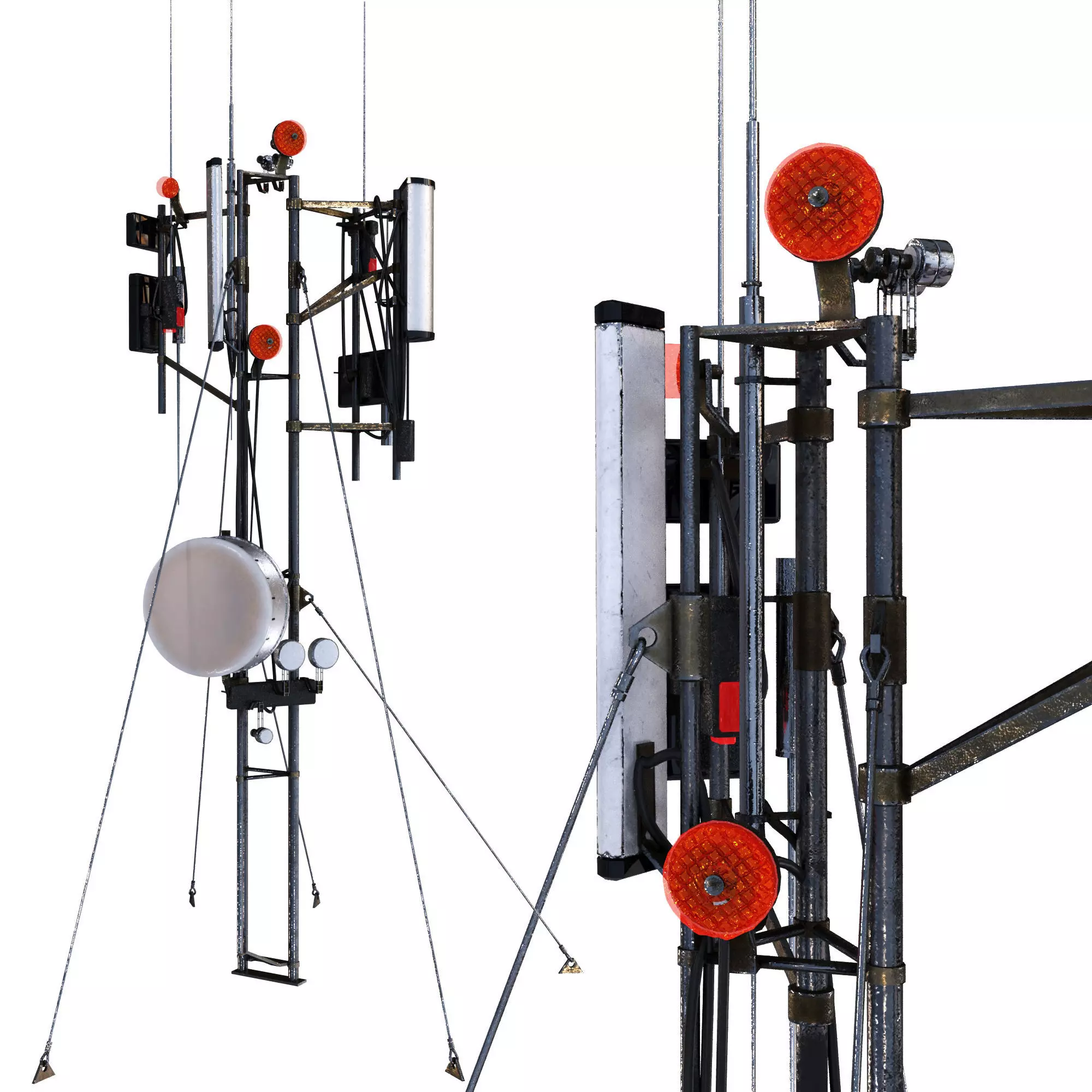 Communication tower 3D model_0