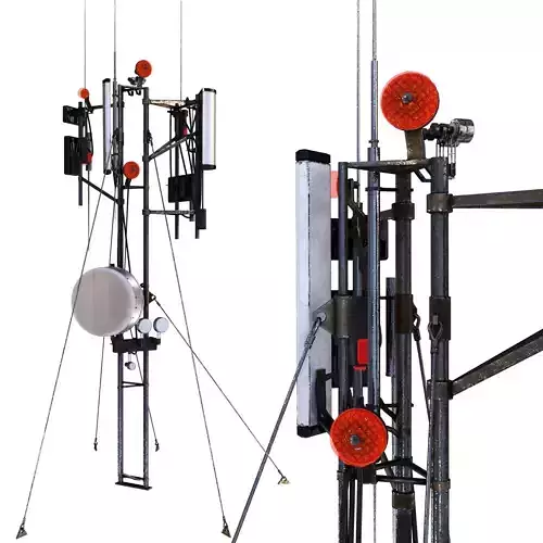 Communication tower 3D model