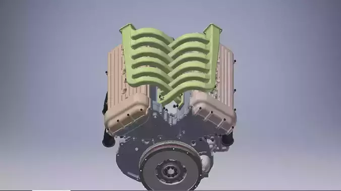 W12 engine 3d model