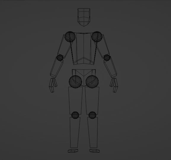 Simple Poseable Mannequin Free 3D model_6
