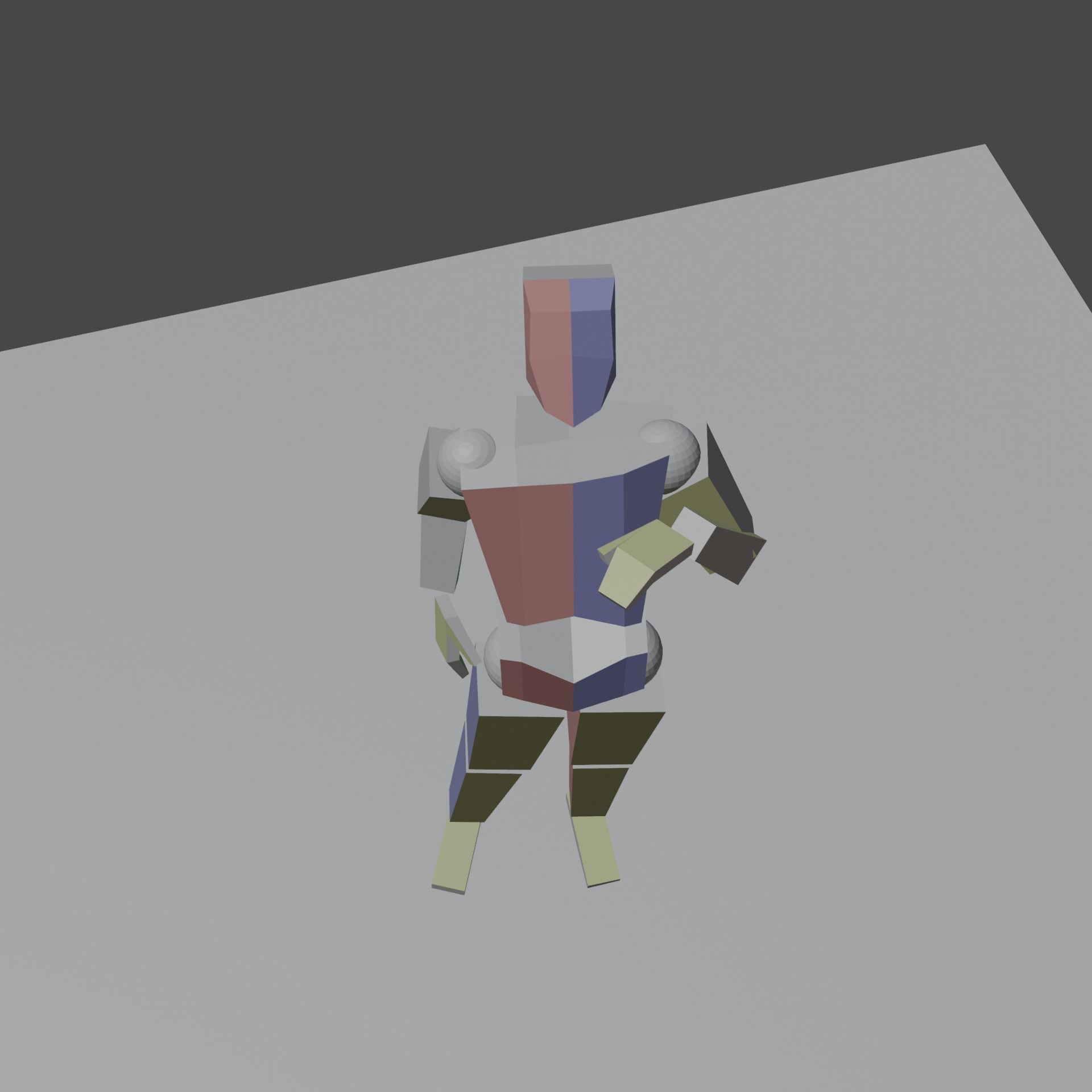 Simple Poseable Mannequin Free 3D model_3