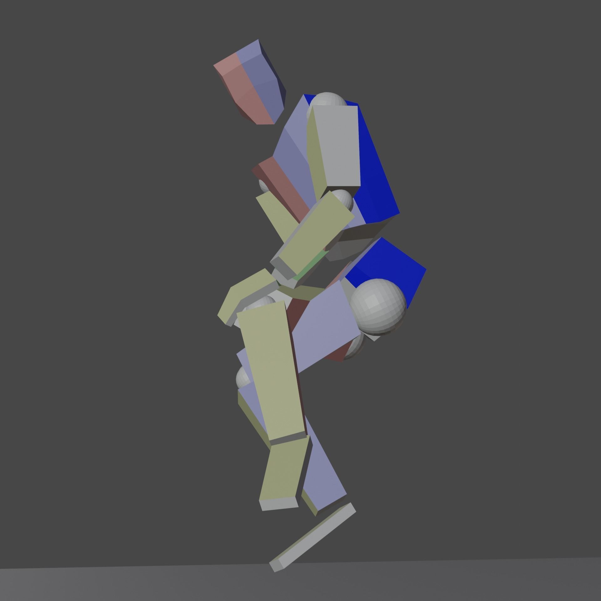 Simple Poseable Mannequin Free 3D model_1