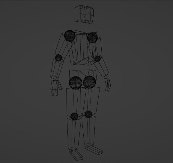 Simple Poseable Mannequin Free 3D model_5