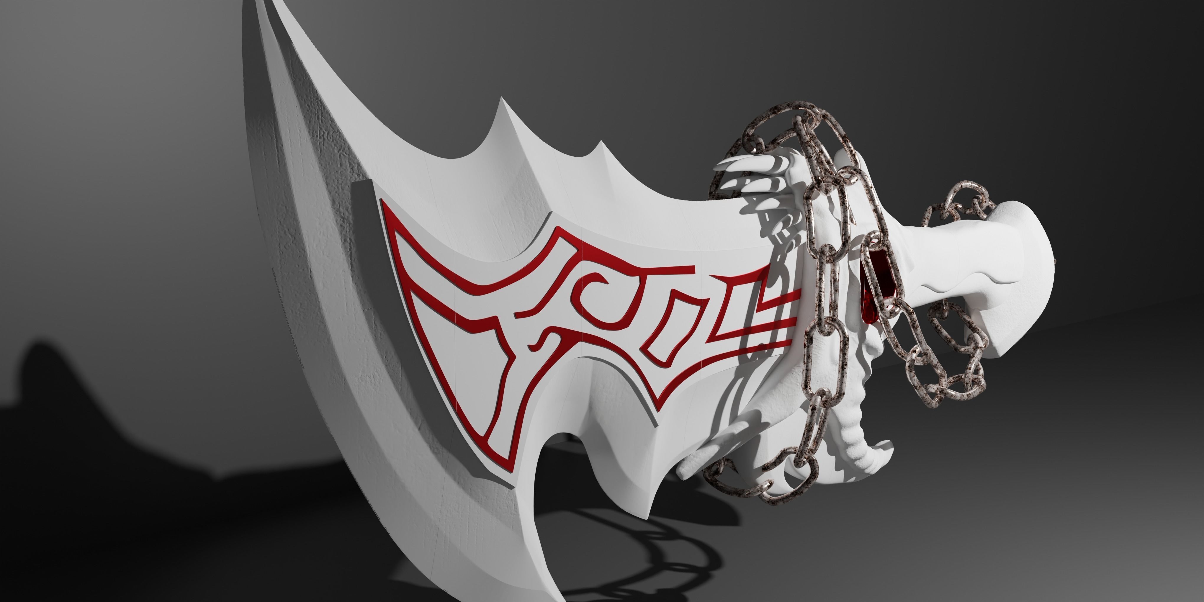 God of War 2 ps2 Kratos Blades of Athena 3d print model 3D print model_5