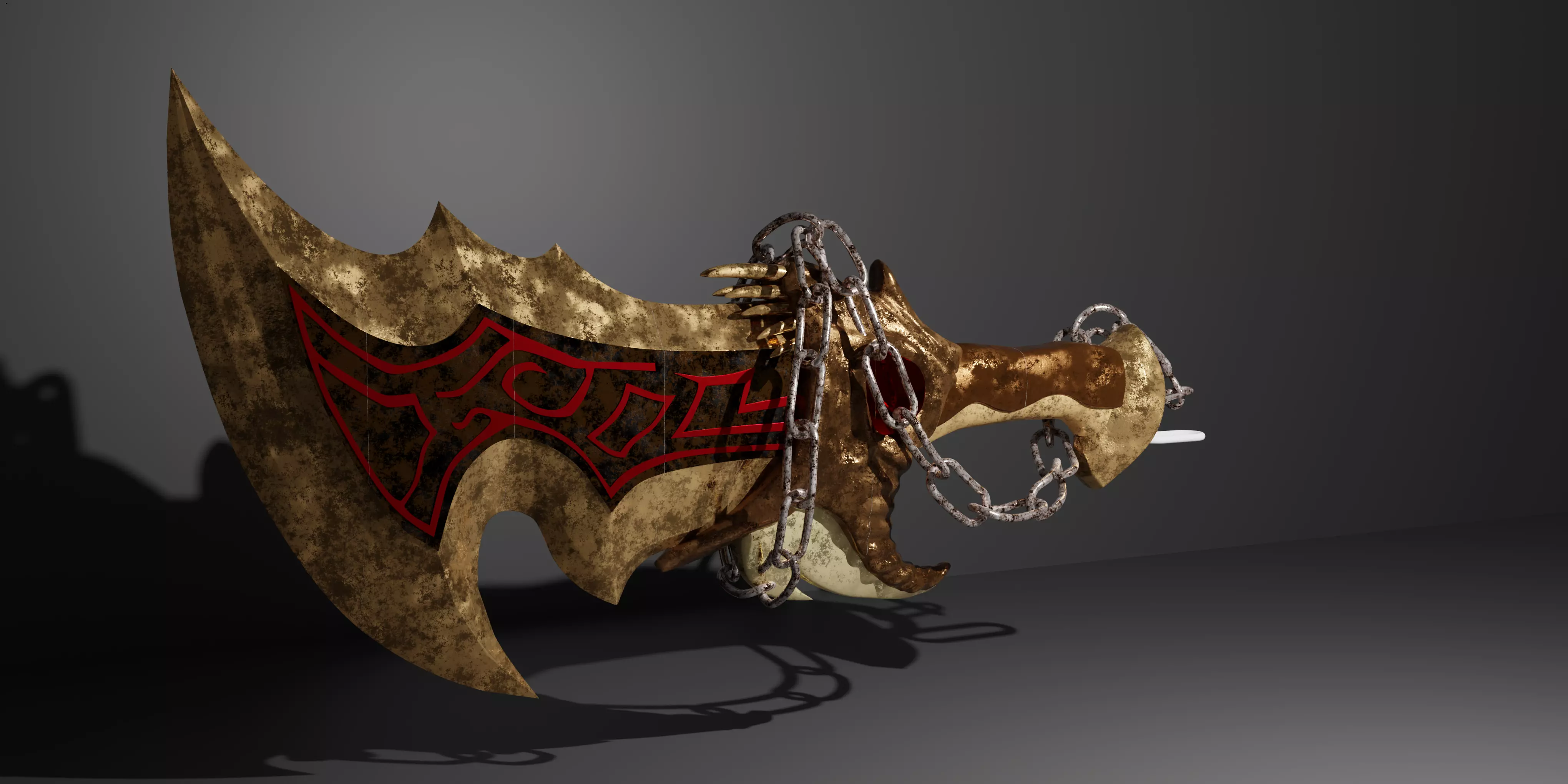 God of War 2 ps2 Kratos Blades of Athena 3d print model 3D print model_0