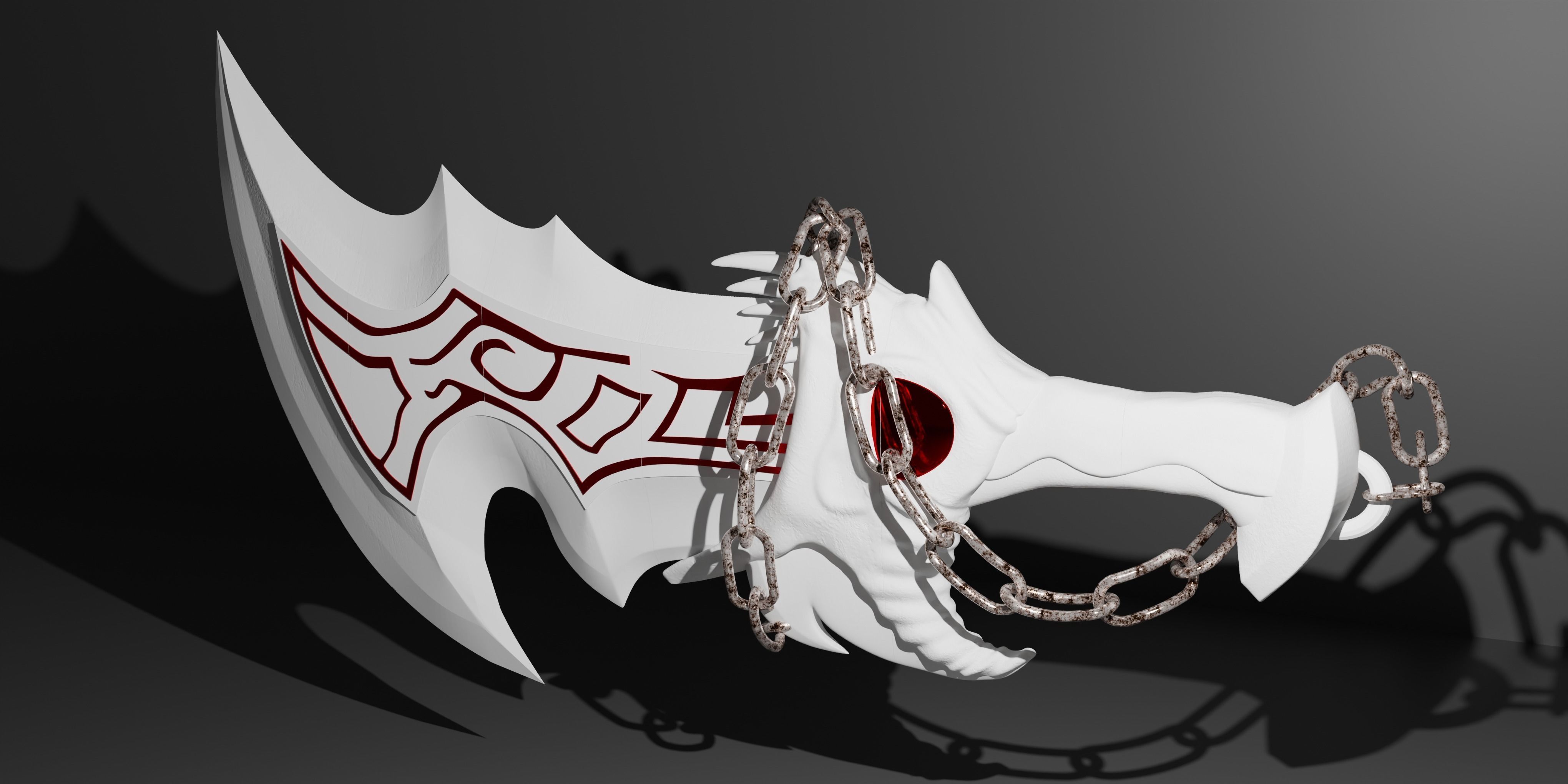 God of War 2 ps2 Kratos Blades of Athena 3d print model 3D print model_4