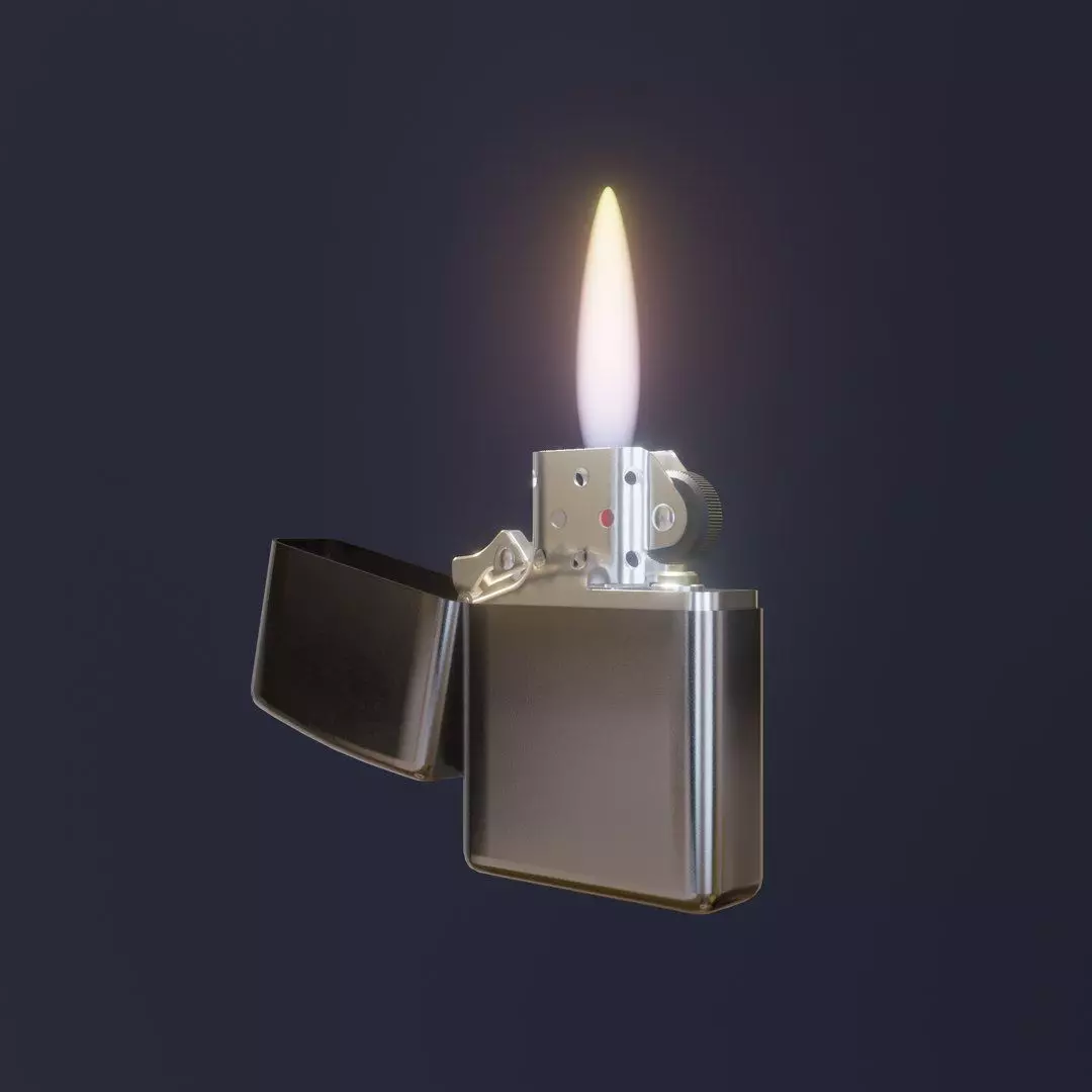 Zippo lighter 3D model_0