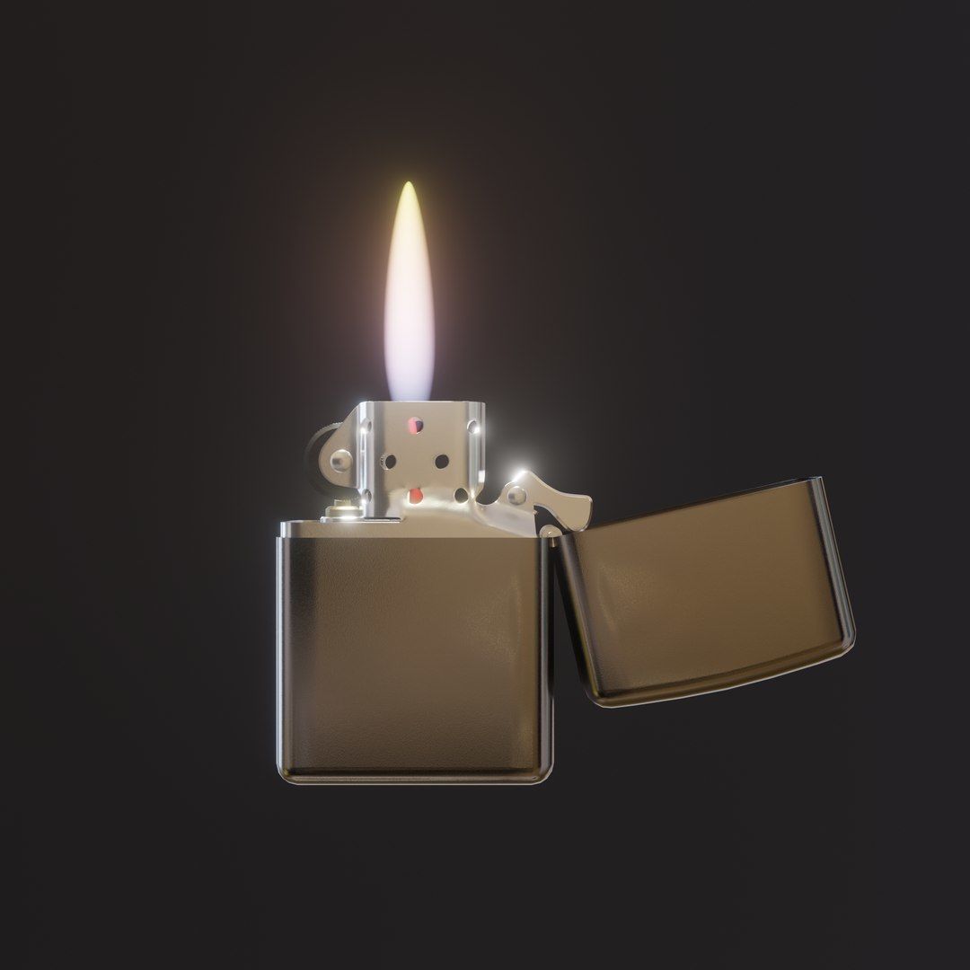 Zippo lighter 3D model_3